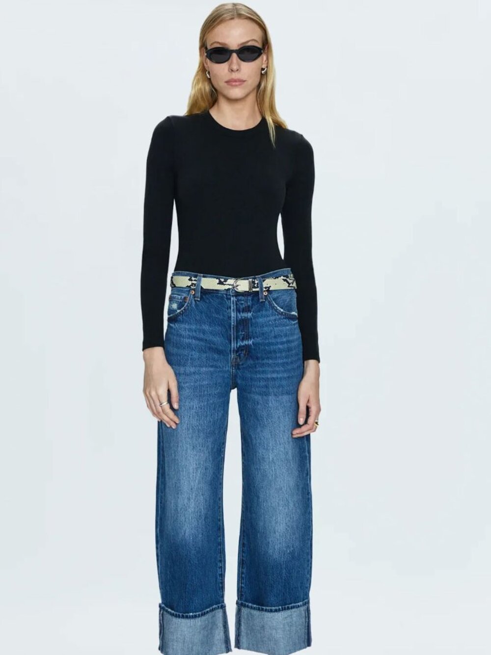Pistola Ryder High Rise Cuffed Straight Jeans Fulton - Picture 4 of 6